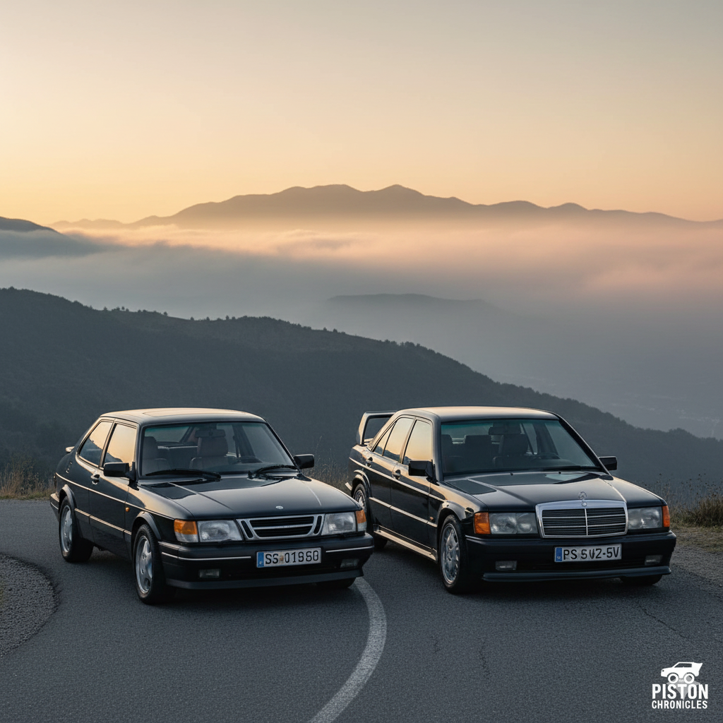 Saab 900 Turbo 16v VS Mercedes Benz 2.3 16v